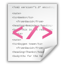 Oxygen Team text- XML file icon